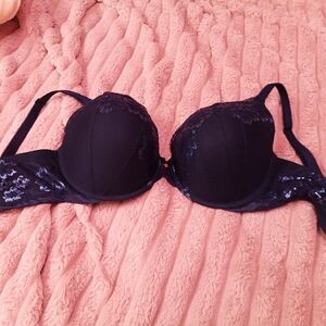 Victoria's Secret Navy Sequin Bra